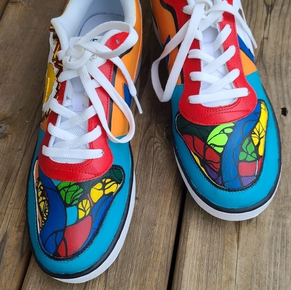 nike Beavis and butthead handpainted shoes men's size 12